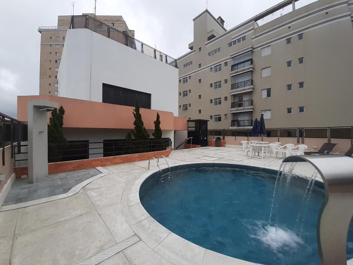 Lindo Flat No Edificio Cosmopolitan, Com Garagem E Piscina Lägenhet Santos  Exteriör bild